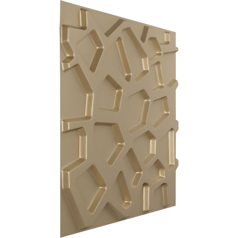 Panneau mural décoratif 3D 3D l 19 5/8 po x H 19 5/8 po Dublin EnduraWall, métallique universel (couvre 2,67 pieds carrés)