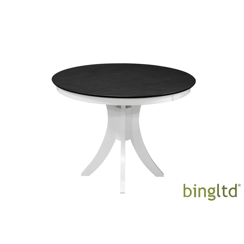 Dining Table, Black/White, 48" L x 36" W