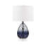 Lampe de table Arlean en verre bleu foncé ombré de 61 cm-55456637