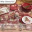 Ensemble de 4 serviettes de table Lilybeth