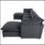 Canapé modulaire rembourré 6 pièces Elaris-106295916