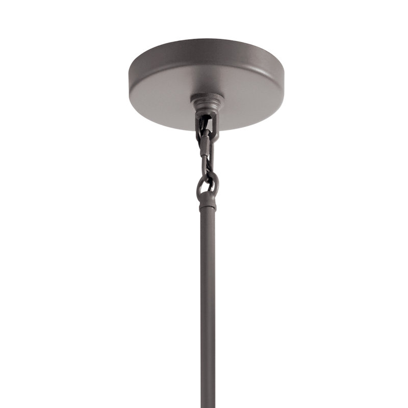  Lustre ovale 6Lt, Bois blanchi
