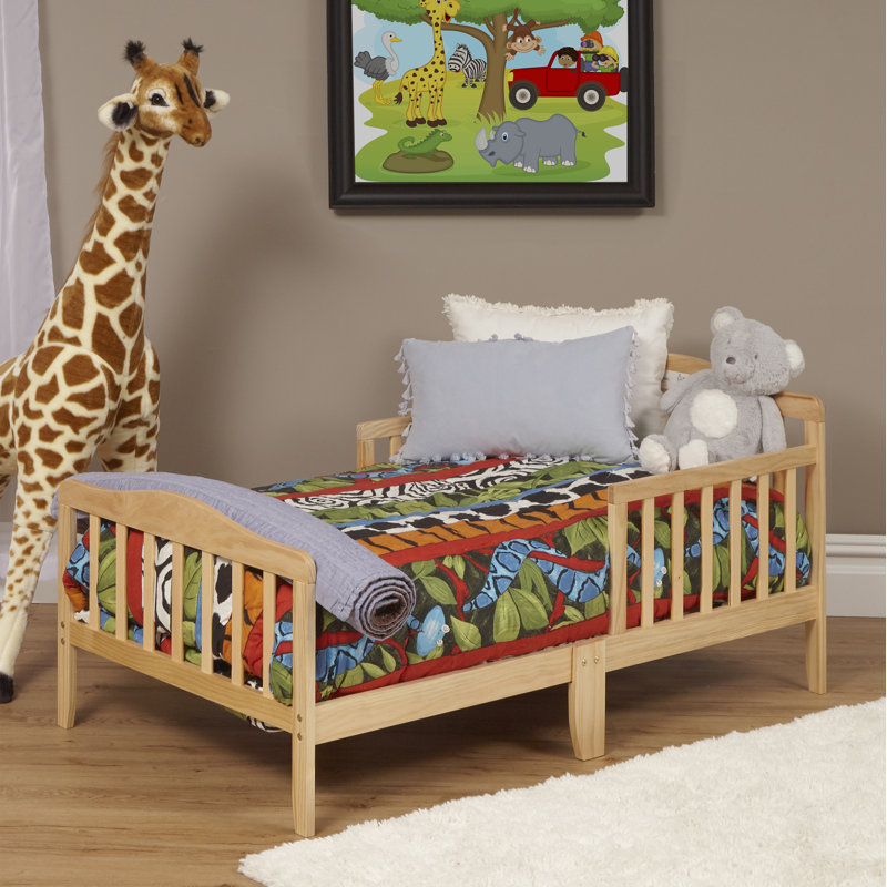 Lit pour enfant en bois massif Fellipe, Naturel