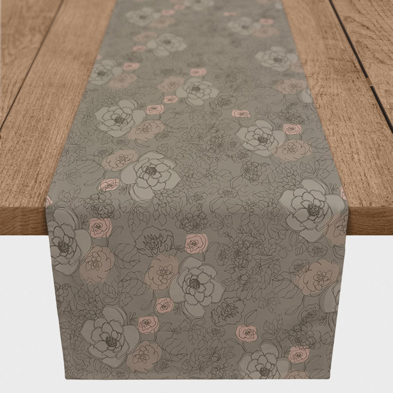 Rectangular Table Runner, 90" x 16", Brown