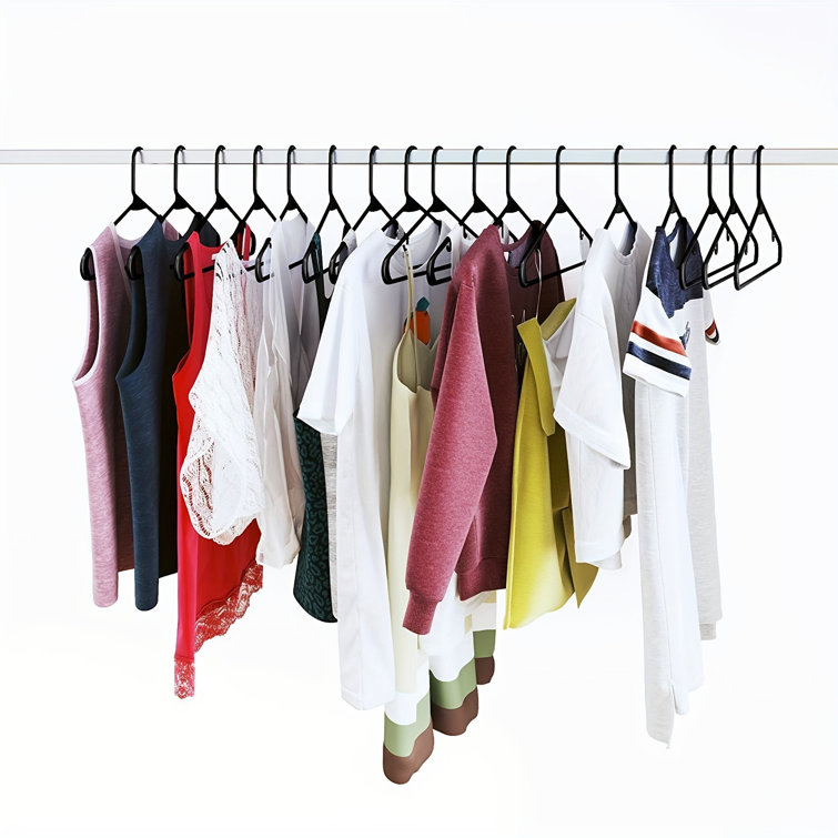 Rebrilliant Lopp Plastic Non-Slip Standard Hanger for Suit/Coat