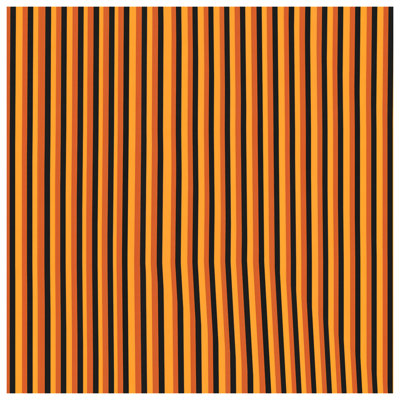 Tapisserie murale rayures orange