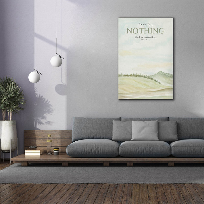 Epic Graffiti 'Nothing Shall Be Impossible'  by Cindy Jacobs Canvas Wall Art, 40" x 60"
