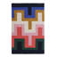 Tetris Player Geometric Area Rug in Blue/Pink/Black/Green-48851560