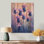 Dreaming Of Cornflower Fields In Purple I - Cornflowers Wood Print - On Natural Pine Wood