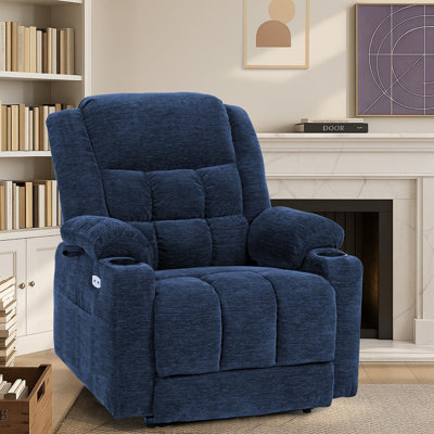 EONIX Dual Motor Lay Flat Power Lift Recliner Chair for Elderly, Electric Recliner Lift Chair for Adults with Cup Holders, 400lbs Heavy Duty Power Lif