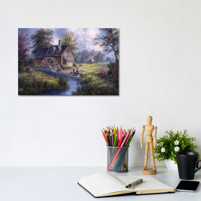 Gone Fishing by Dennis Lewan - Wrapped Canvas Gallery-Wrapped Canvas Giclée
