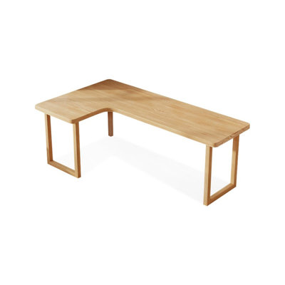Learn L-shaped corner desks with solid wood corner desks