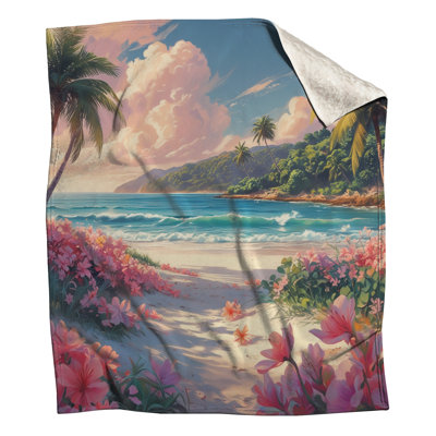 Couvertures de plage tropicale