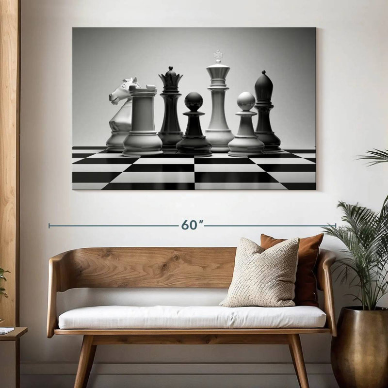 Senne Virtual Chess, 34" H x 51" W