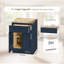 Armoire 24 po à base shaker bleu marine avec porte à fermeture en douceur, tiroir, unité en bois massif peu encombrante avec tablette réglable-1971049469-1971049468