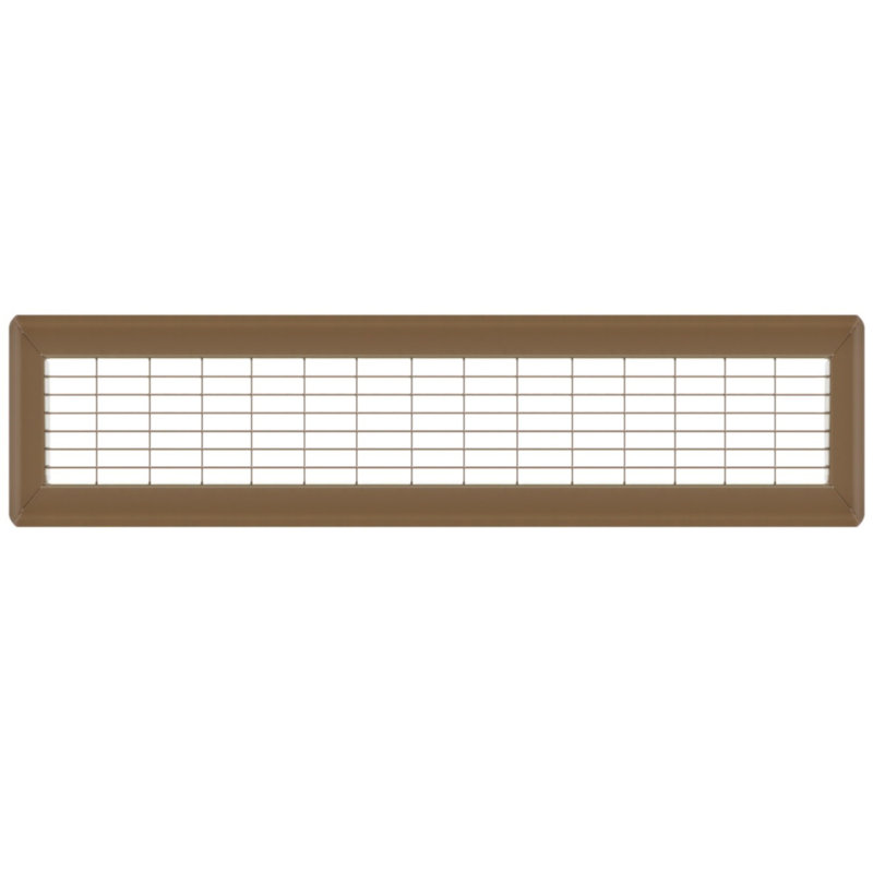 Brown Heavy Gauge Floor Grill, 0.9'' H x 4'' W x 30'' L