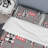 White and Silver Patchwork - Abstract Duvet Cover Set - Microfiber Polyester-642039461