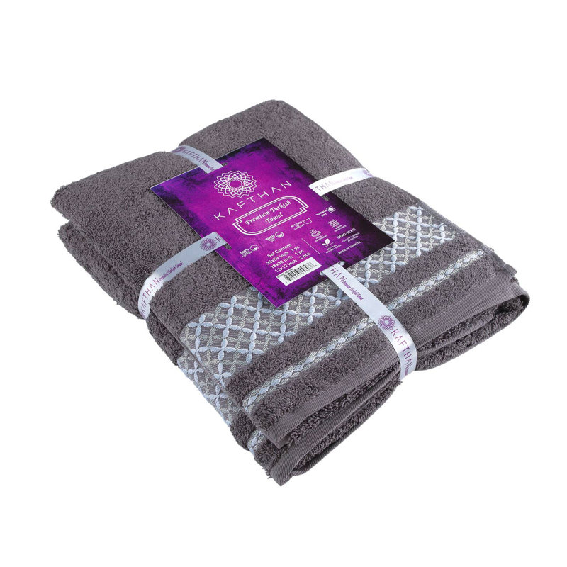 Serviettes de bain KAFTHAN, Gris foncé