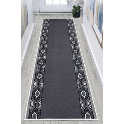 Tapis gris antidérapant sur mesure
