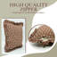 Coussin décoratif en lin fabriqué à la main à motif de blocs de tissu pour canapé, lit, chaise Tulsi Buti - 18 X 18 po-106744404-106744399
