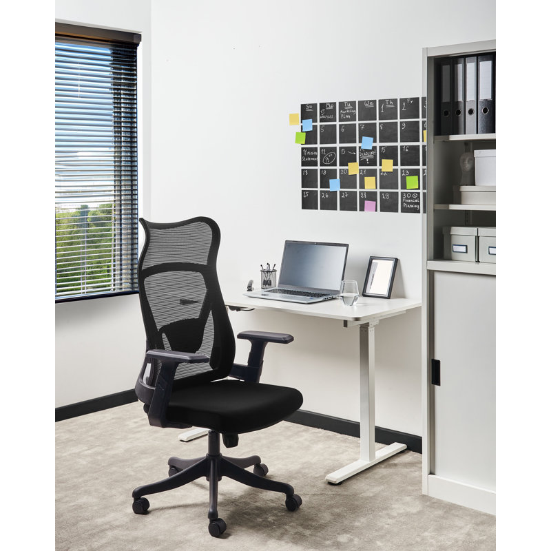 Office Chair Swivel BARD Fabric, Black, Black