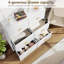 Commode à 6 tiroirs, commode à tiroirs moderne avec structure profonde