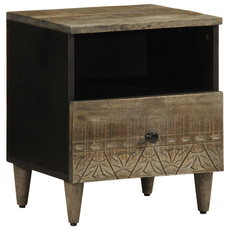 40cm W Metal Bedside Table