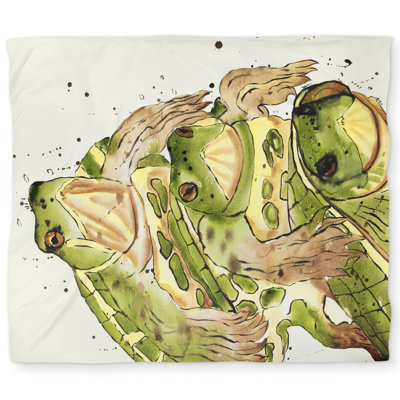 Three Aquatic Turtles Duvet Cover | Home Decor for Animal Lovers