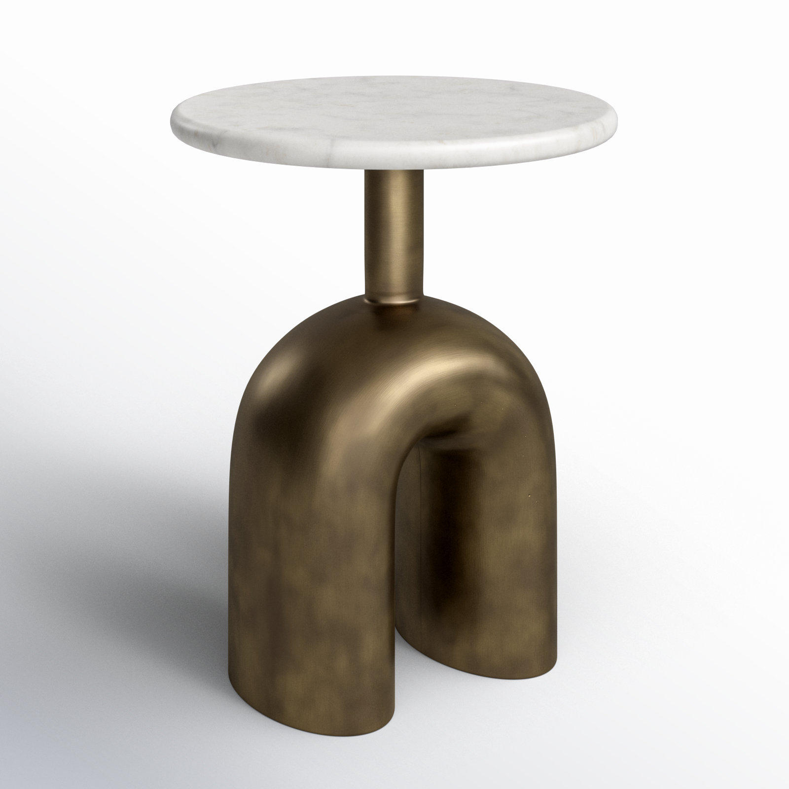 Edie 16" Genuine Marble End Table