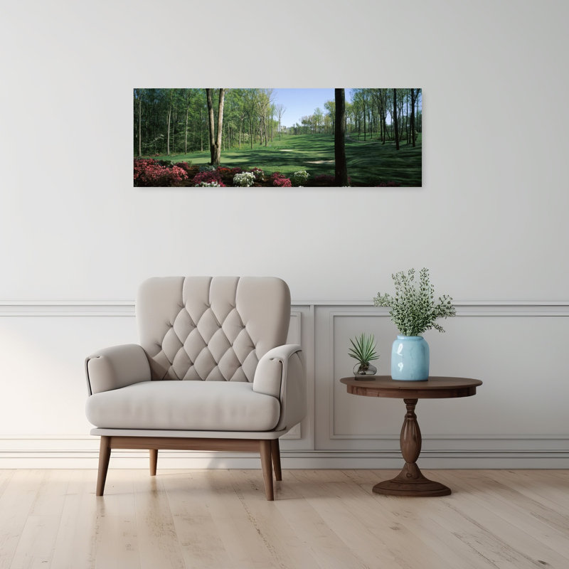 Trees in a golf course Augustine Golf Club Stafford Virginia USA 1 Piece Wrapped Canvas Panoramic Wall Art