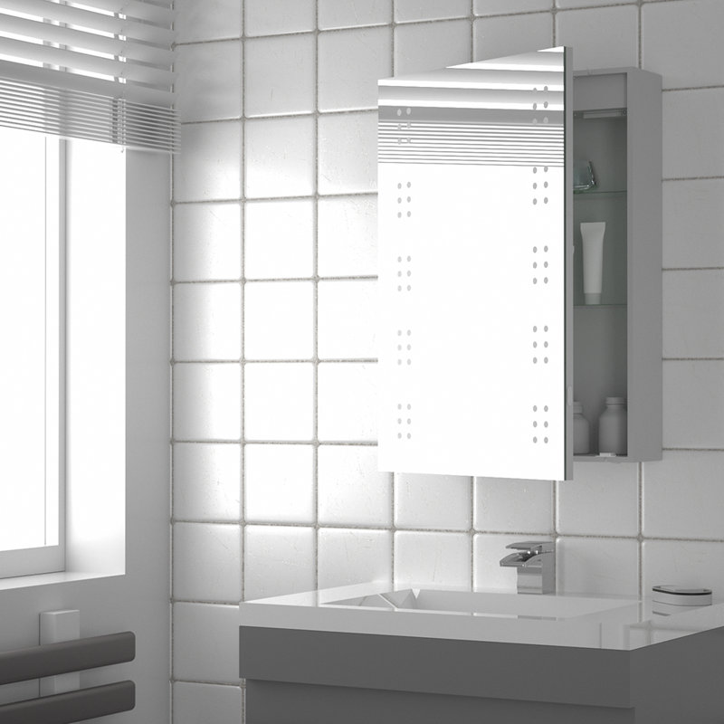 50mm W 70mm H Wall Mounted Required Medicine Cabinet Mirror