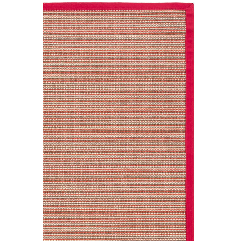 Galatia Natural Fiber Sisal Pile Striped Rug, Rectangle 6' x 9'