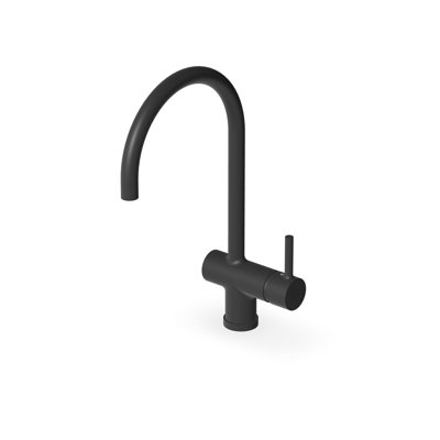 Zucchetti Pan S Deck Mount Single-Hole One Handle Kitchen Faucet with 8-1/4'' Spout Reach and Swivel Spout