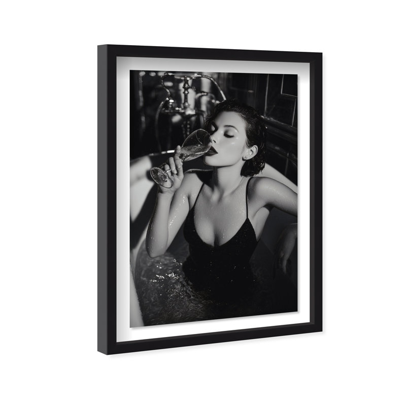 Darkened Glow Print by Oliver Gal, 55.5"H x 37.5"W, Black Shadowbox