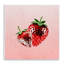 Plaque murale Disco Sequin Strawberries, design par Kim Allen