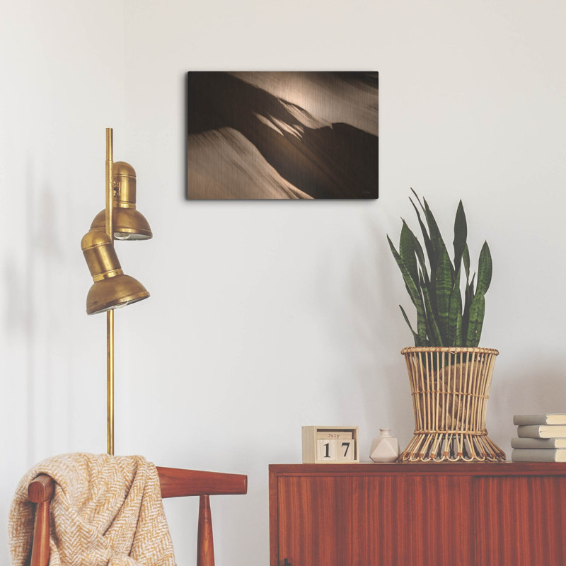 «Canyon Abstract 5» par Lori Deiter, art mural en métal, H 16 po x l 24 po