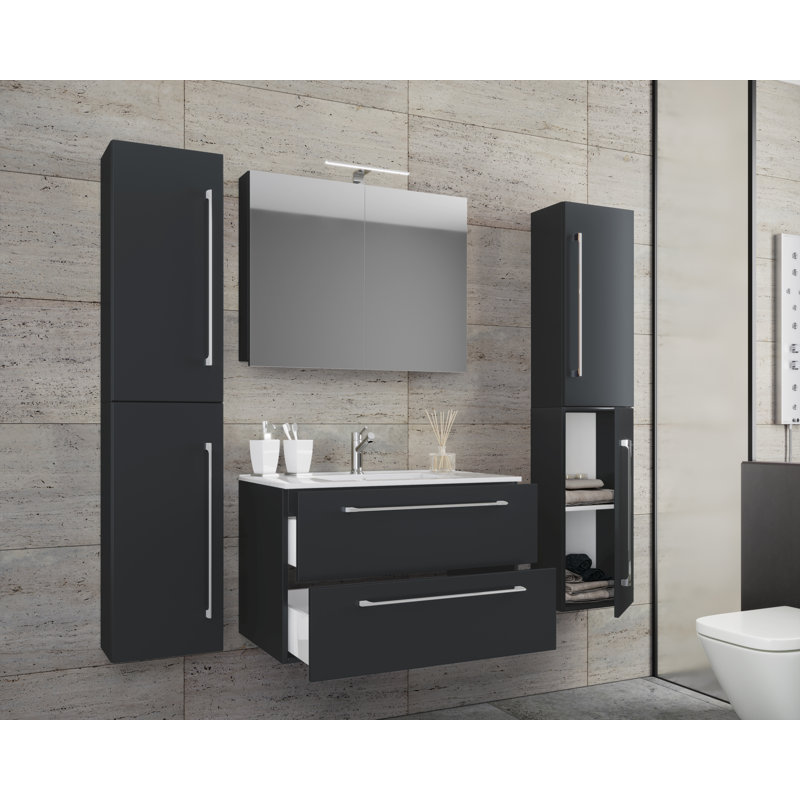 Natelson Bathroom Furniture Suite, Black