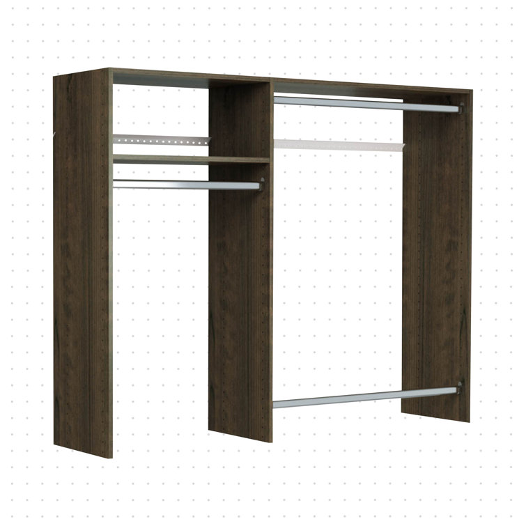 Grid 48'' - 60.62'' Closet System (Can Be Cut To Fit)
