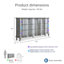 Commode double l 6 po Daphne