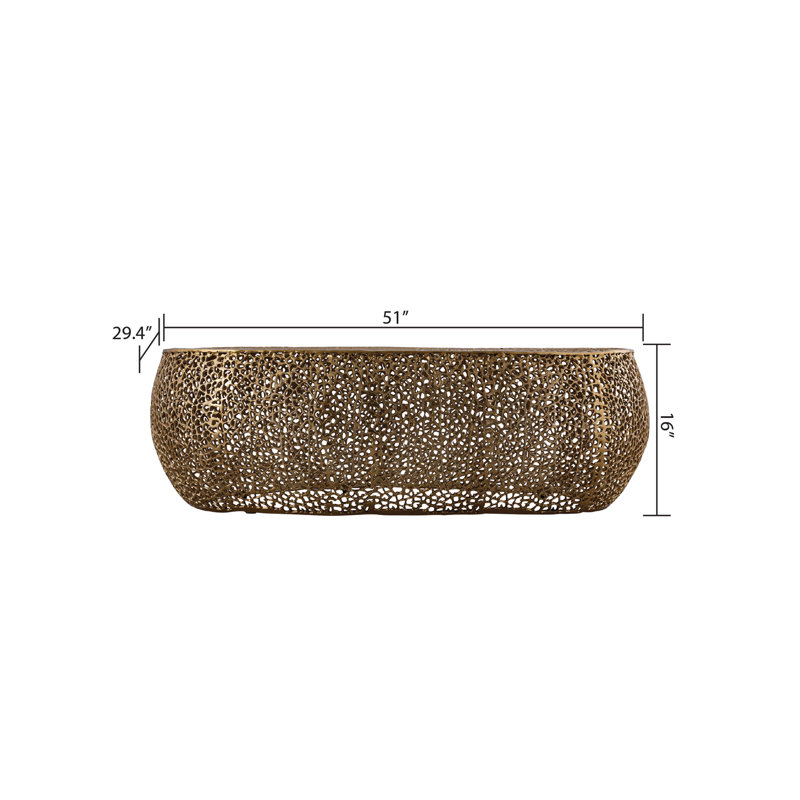 Table basse ovale