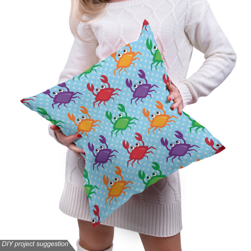 Tissu crabes, l 58 po x L 180 po
