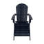 Chaise Adirondack pliante en plastique avec repose-pieds Arrlo-88431759