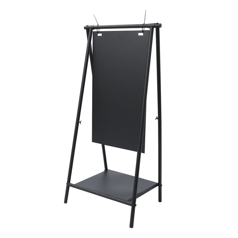 Panneau tableau noir double face pivotant de 43,3 pouces (110 cm) en forme de A, pour usage intérieur et extérieur.