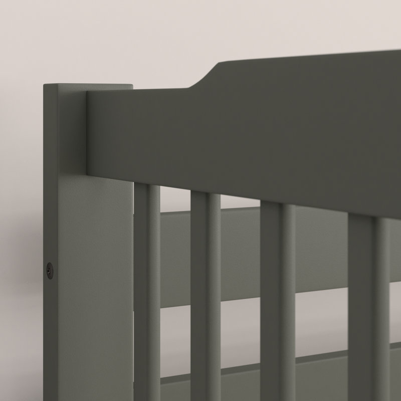 Mulli Kids Twin Over Twin Bunk Bed, Frost Gray