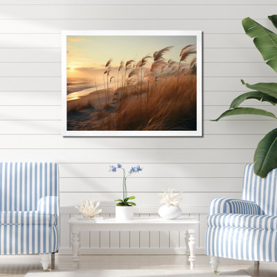 Paysage de gazon minimaliste - reproduction sur toile