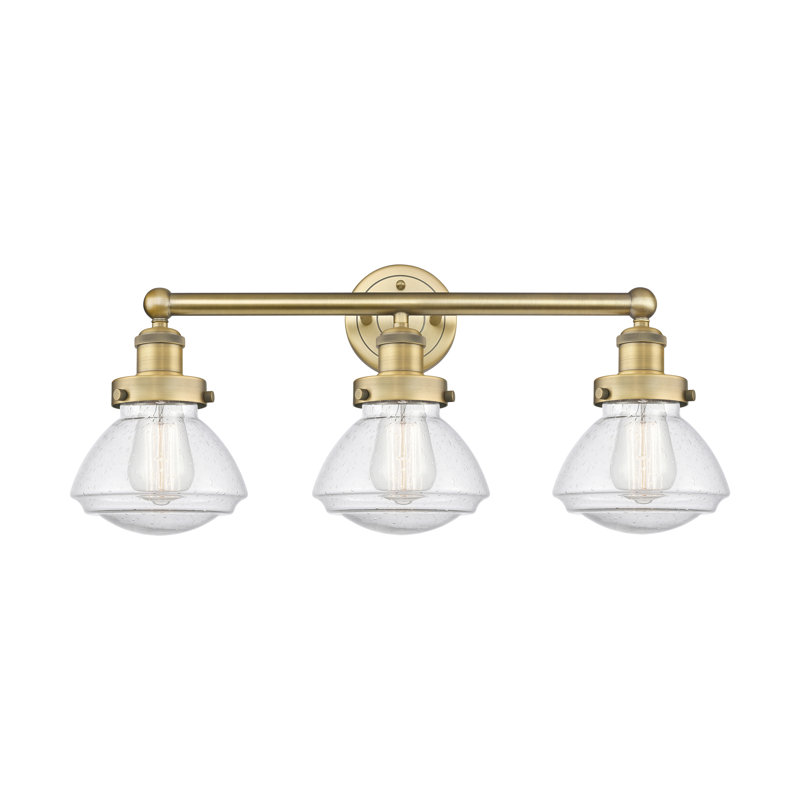 Éclairage pour meuble-lavabo 3 lumières 25 po Almarosa, Laiton brossé
