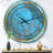 White and Blue Paint Waves II - Glam wall clock-50582113
