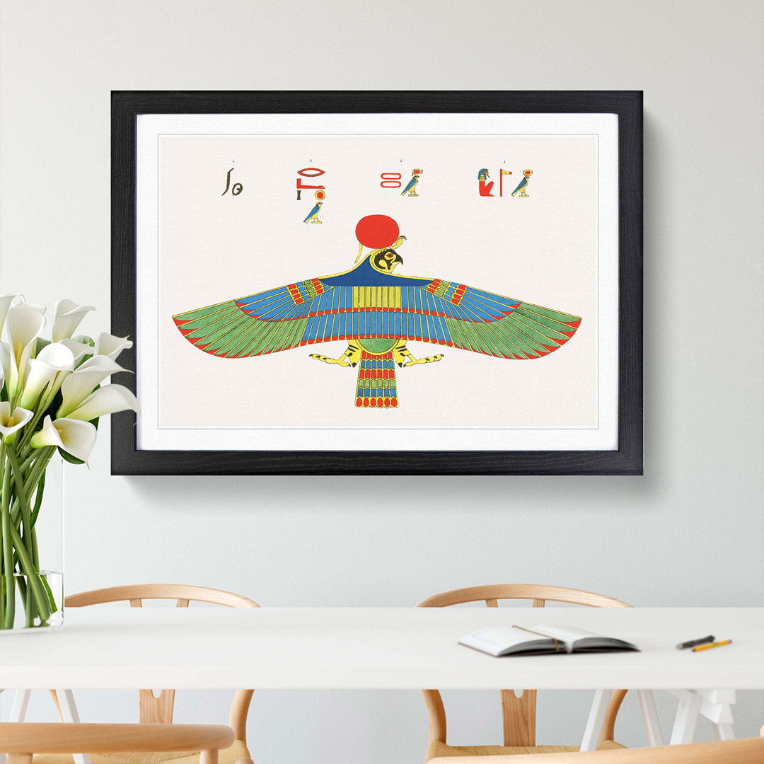 Hawk Emblem by J.F. Champollion - Picture Frame Painting Print