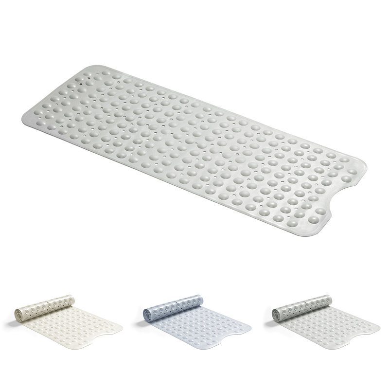 TPE,PVC-free Non-Slip Bath Mat, Grey