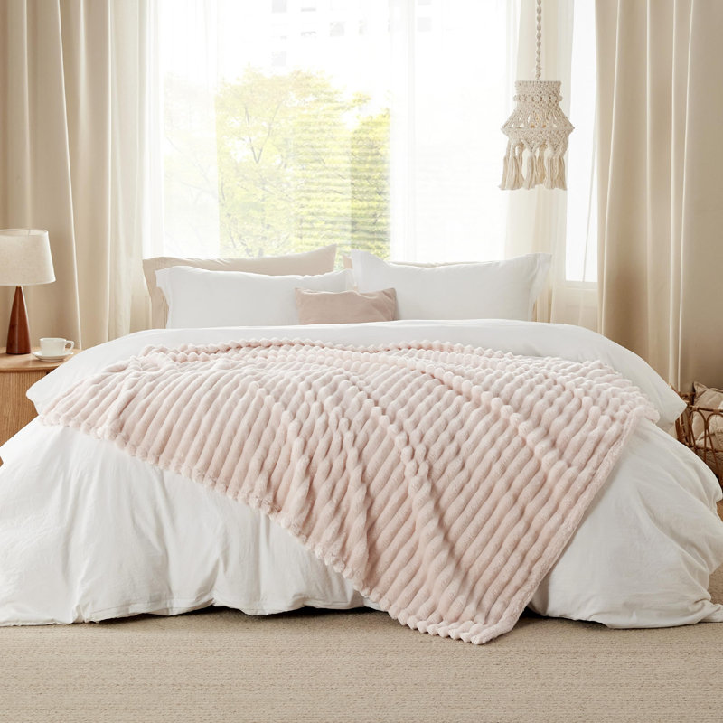 Bedsure Fitted Sheet Deep - Bed Sheets Extra Deep Pocket made of Soft Brushed Microfiber for Bed, 170cm x 130cm, Crystal Pink